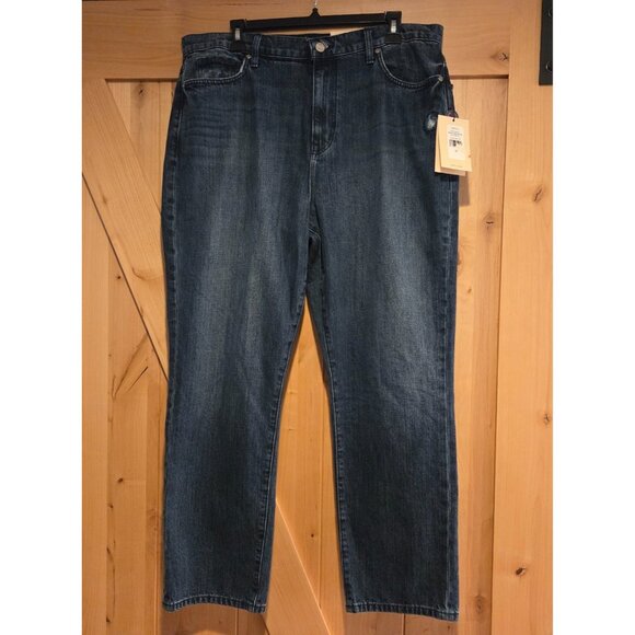 NWT NYDJ New Charlotte Relaxed High Rise Jeans Plus Sz 32 Riverwalk 36x28" - Picture 1 of 16